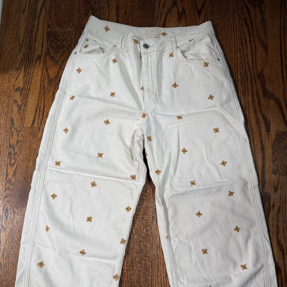 Sezane Le Crop - Sézane X Lucia Vergara Ecru With Ampola Embroidery - Size 42 - Picture 2 of 5